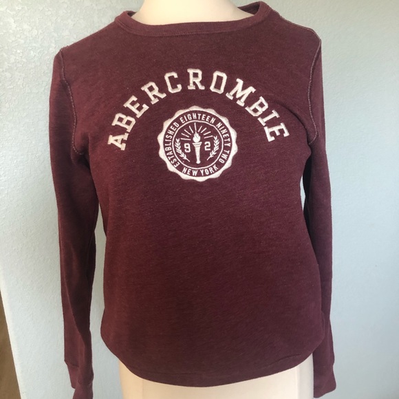 Abercrombie & Fitch Sweaters - ABERCROMBIE magenta sweater
